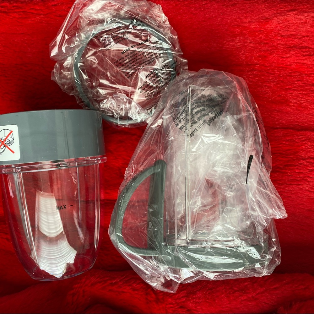 Gray and Clear Blender Jar Set